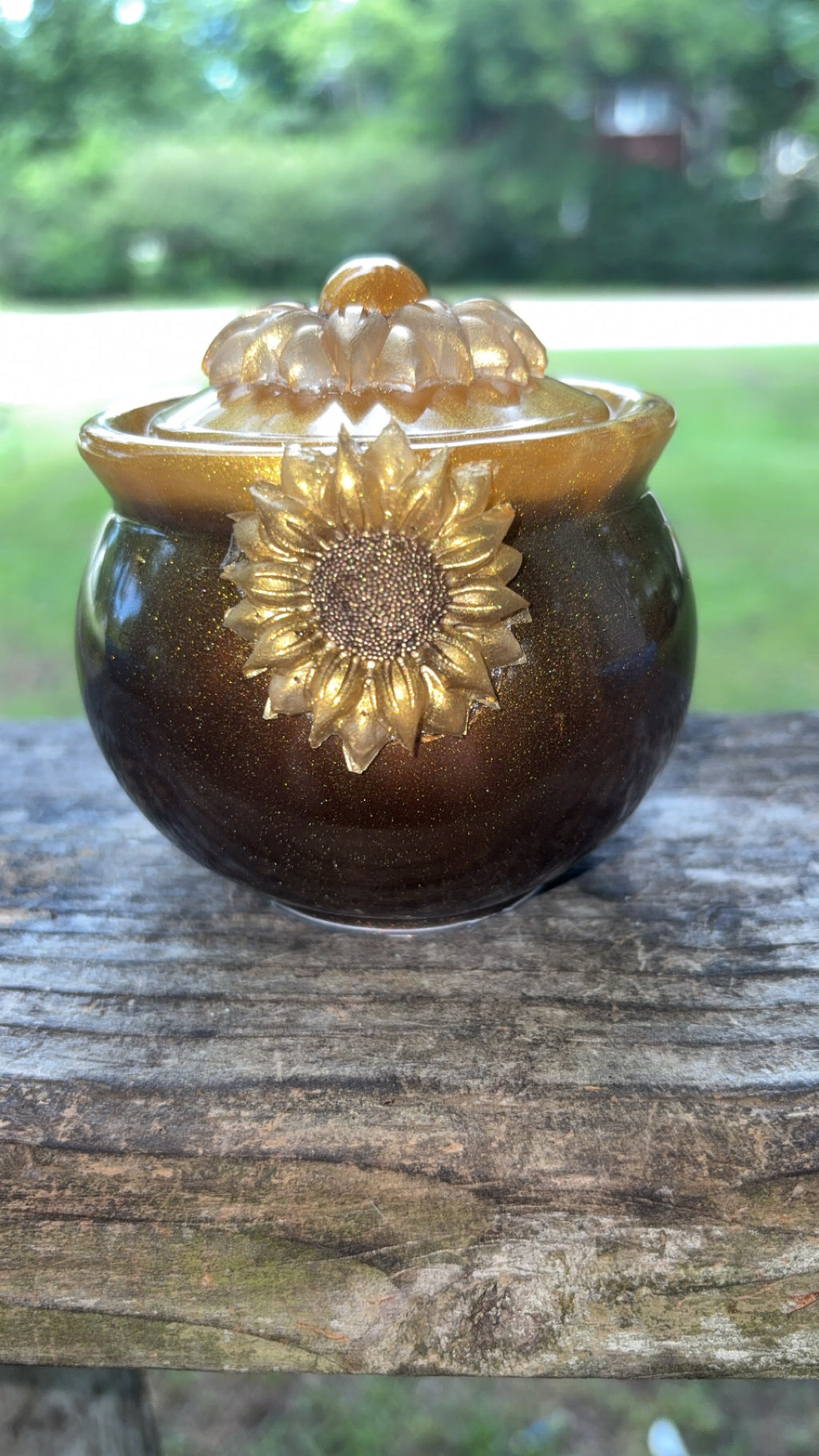 Cauldron with Sunflowers
