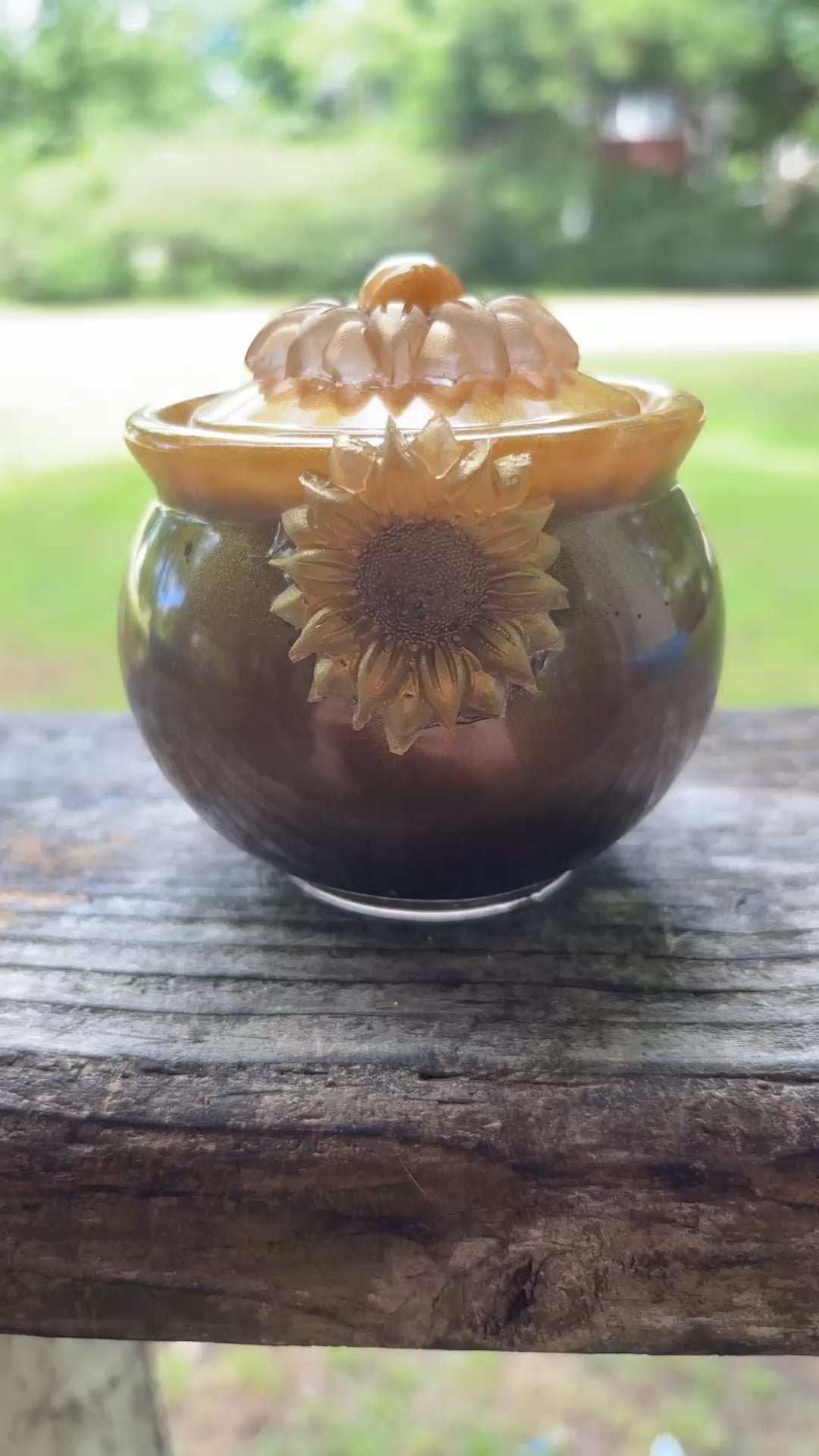 Cauldron with Sunflowers